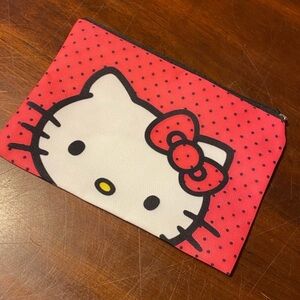 Sanrio Hello Kitty Pink Polka Dot Cosmetic Bag
